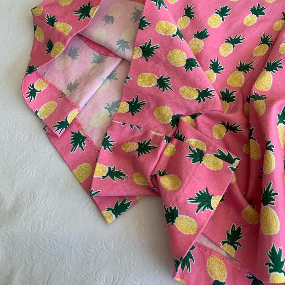 Cute! Side zip stretchy pineapple shorts 16 - Picture 3 of 6